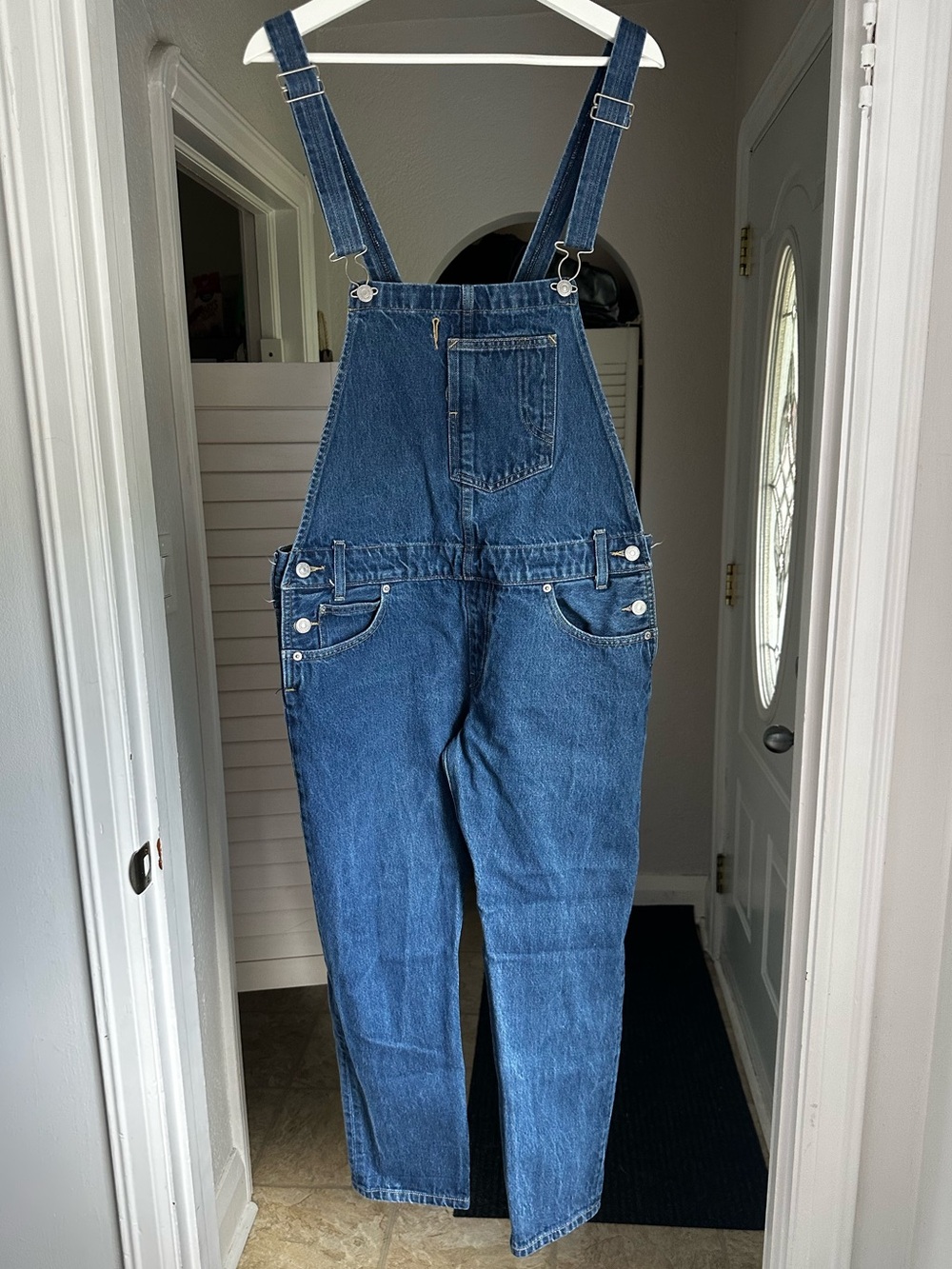 Levi's Straight legs Blue Denim Overalls Size Medium